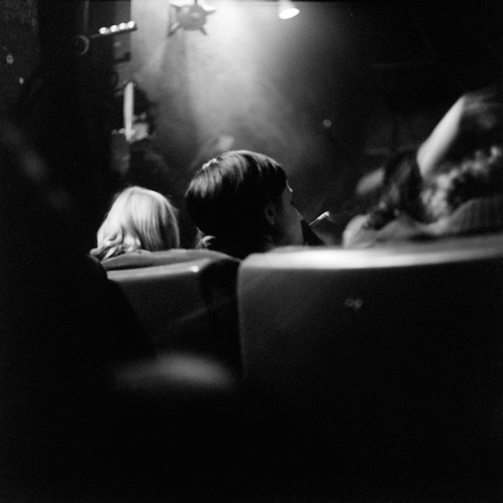 A guest smokes a joint in the cinema. Image: Michel Meijer