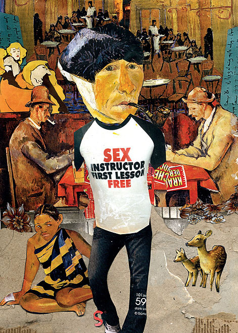 Vincent van Gogh als Sexualtrainer. Collage: Tim Roeloffs.